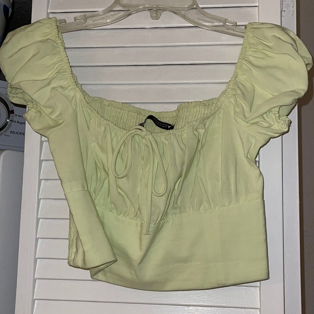 Zara green top only worn once